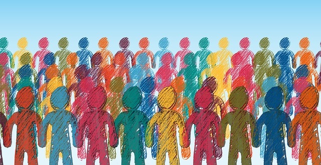 colorful abstract people